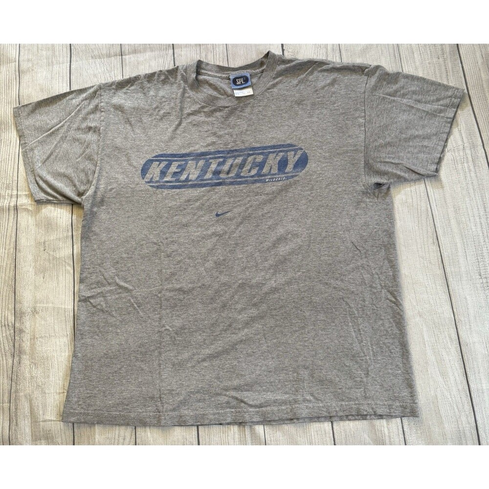 Vintage Nike SPL 28 Kentucky Wildcats T Shirt Size XL Gray 90s Y2K Rare HTF